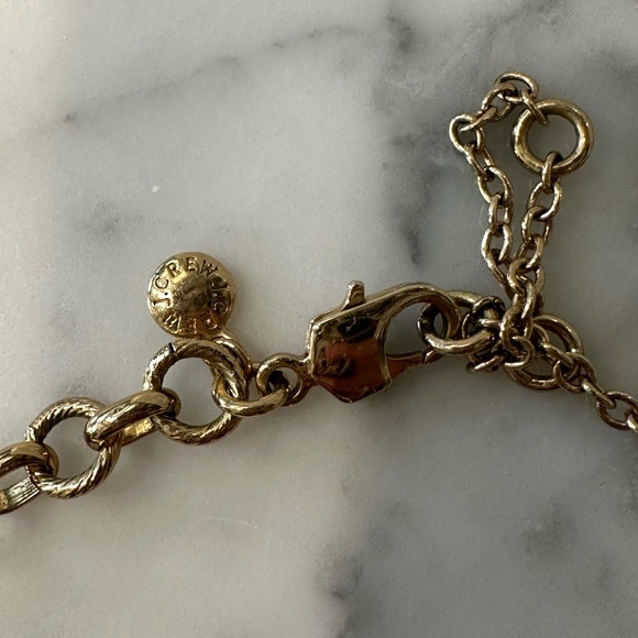 J. Crew Coral and Gold Beaded Necklace - Picture 2 of 2